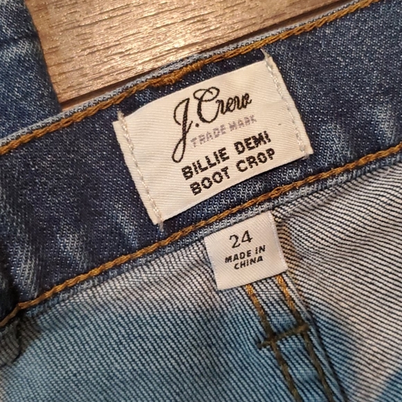 ❤J. CREW BILLIE DEMI BOOT CROP JEANS, size 00 (24. - Picture 2 of 4